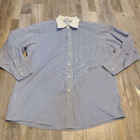 Van Heusen 32/33 mens striped button down shirt - Picture 1 of 12